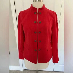 Talbots red jacket